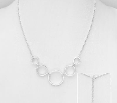 Malın səhifəsinə keç 925 Sterling Silver Circle Necklace