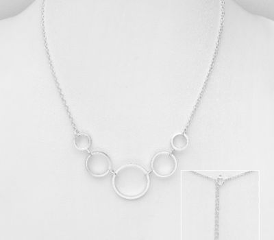 925 Sterling Silver Circle Necklace