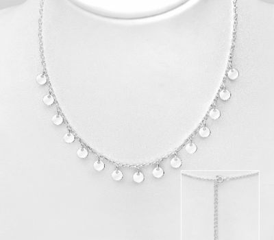 925 Sterling Silver Tag Necklace