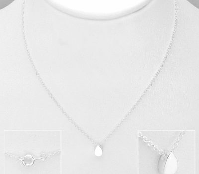 925 Sterling Silver Droplet Necklace