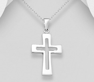 Malın səhifəsinə keç 925 Sterling Silver Cross Pendant