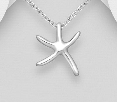 925 Sterling Silver Starfish Pendant