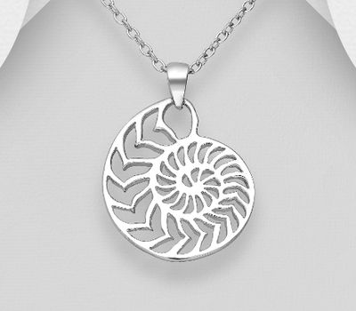 925 Sterling Silver Shell Pendant