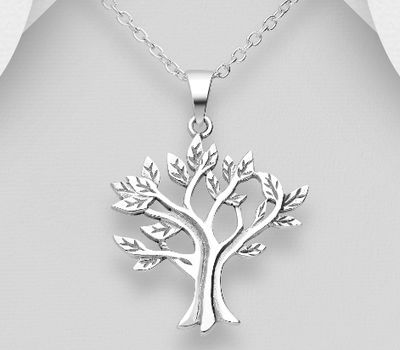 Şəkli böyütmək üçün tiklayın 925 Sterling Silver Tree of Life Pendant