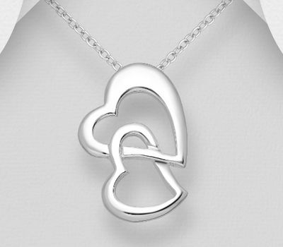 Şəkli böyütmək üçün tiklayın 925 Sterling Silver Heart Pendant
