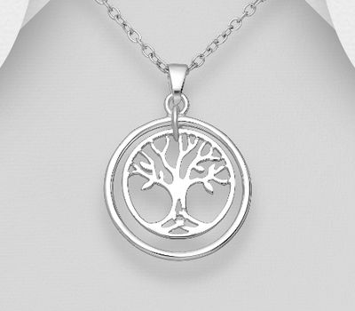 Malın səhifəsinə keç 925 Sterling Silver Tree Of Life Pendant