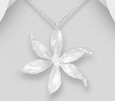 925 Sterling Silver Flower Pendant