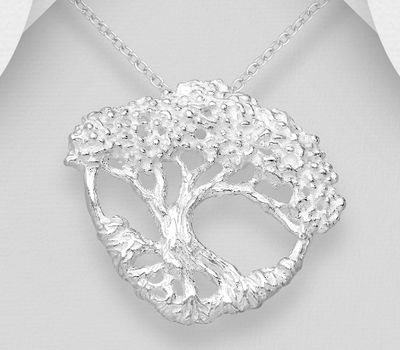 Şəkli böyütmək üçün tiklayın 925 Sterling Silver Tree of Life Pendant