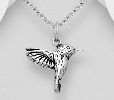Şəkli böyütmək üçün tiklayın 925 Sterling Silver Bird Pendant