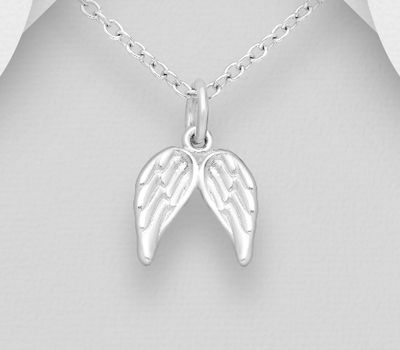 Şəkli böyütmək üçün tiklayın 925 Sterling Silver Wings Pendant