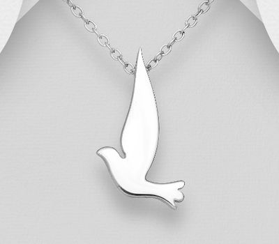 Şəkli böyütmək üçün tiklayın 925 Sterling Silver Bird Pendant