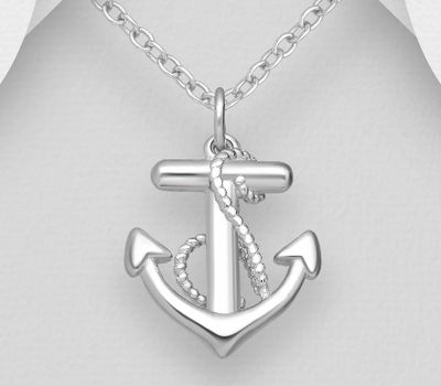 925 Sterling Silver Anchor Pendant