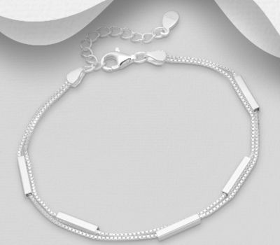 925 Sterling Silver Bar Bracelet