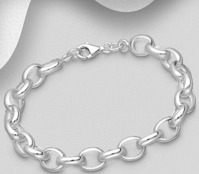 925 Sterling Silver Link Chain Bracelet