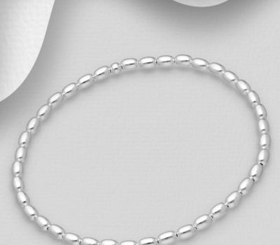 Malın səhifəsinə keç 925 Sterling Silver Elastic Bracelet