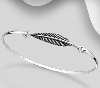 925 Sterling Silver Leaf Bracelet