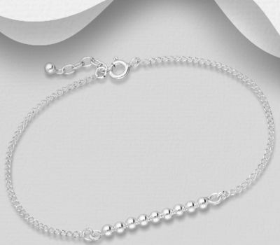 Malın səhifəsinə keç 925 Sterling Silver Ball Bracelet