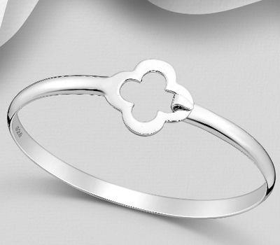 Şəkli böyütmək üçün tiklayın 925 Sterling Silver Bangle