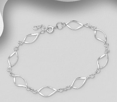 Şəkli böyütmək üçün tiklayın 925 Sterling Silver Bracelet