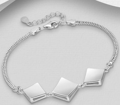 Şəkli böyütmək üçün tiklayın 925 Sterling Silver Bracelet