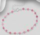 925 Sterling Silver Adjustable Bracelet, Beaded with Various Gemstone Beads