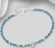 925 Sterling Silver Adjustable Oxidized Tree Bracelet, Beaded with Gemstone Beads
