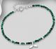 925 Sterling Silver Bracelet Featuring Whale Tail, Beaded with Gemstone Beads