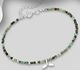 925 Sterling Silver Bracelet Featuring Whale Tail, Beaded with Gemstone Beads