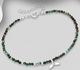 925 Sterling Silver Bracelet Featuring Whale Tail, Beaded with Gemstone Beads