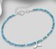925 Sterling Silver Bracelet Featuring Whale Tail, Beaded with Gemstone Beads