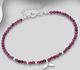 925 Sterling Silver Bracelet Featuring Whale Tail, Beaded with Gemstone Beads