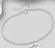 925 Sterling Silver Bracelet Featuring Whale Tail, Beaded with Gemstone Beads