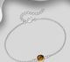925 Sterling Silver Adjustable Bracelet, Decorated with Various Gemstones