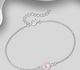 925 Sterling Silver Adjustable Bracelet, Decorated with Various Gemstones