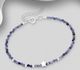 925 Sterling Silver Bracelet Beaded with Gemstone Beads