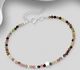 925 Sterling Silver Bracelet Beaded with Gemstone Beads