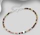 925 Sterling Silver Bracelet Beaded with Gemstone Beads