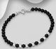 925 Sterling Silver Bracelet, Beaded with Various Gemstones