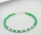 925 Sterling Silver Bracelet, Beaded with Various Gemstones