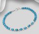 925 Sterling Silver Bracelet, Beaded with Various Gemstones