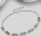 925 Sterling Silver Ball Bracelet, Beaded with Various Gemstone Beads