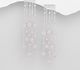 925 Sterling Silver Push-Back Earrings, Beaded with Various Gemstones