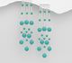 925 Sterling Silver Push-Back Earrings, Beaded with Various Gemstones