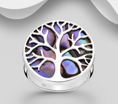 925 Sterling Silver Tree Of Life Ring