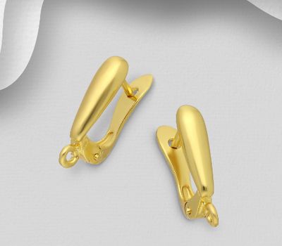 Şəkli böyütmək üçün tiklayın 925 Sterling Silver Findings, Plated with 1 Micron 18K Yellow Gold