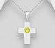 Sparkle by 7K - 925 Sterling Silver Cross Pendant, Decorated with Various Fine Austrian Crystal