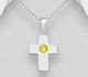 Sparkle by 7K - 925 Sterling Silver Cross Pendant, Decorated with Various Fine Austrian Crystal