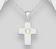 Sparkle by 7K - 925 Sterling Silver Cross Pendant, Decorated with Various Fine Austrian Crystal