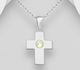 Sparkle by 7K - 925 Sterling Silver Cross Pendant, Decorated with Various Fine Austrian Crystal