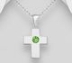 Sparkle by 7K - 925 Sterling Silver Cross Pendant, Decorated with Various Fine Austrian Crystal